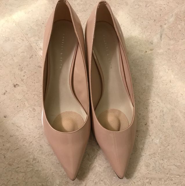 charles and keith glass heels