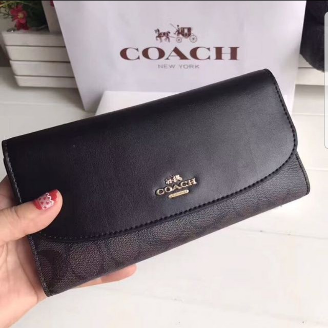 coach long purse
