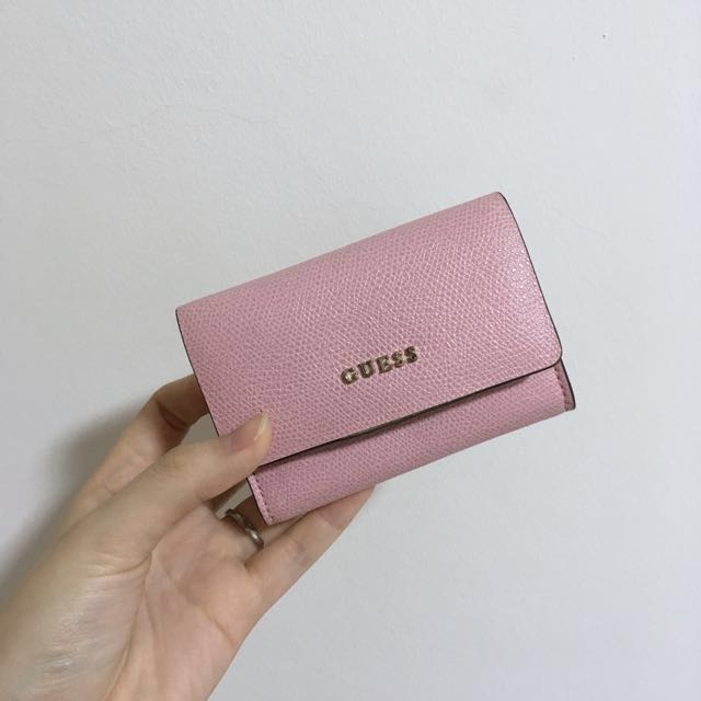 Light pink guess wallet discount