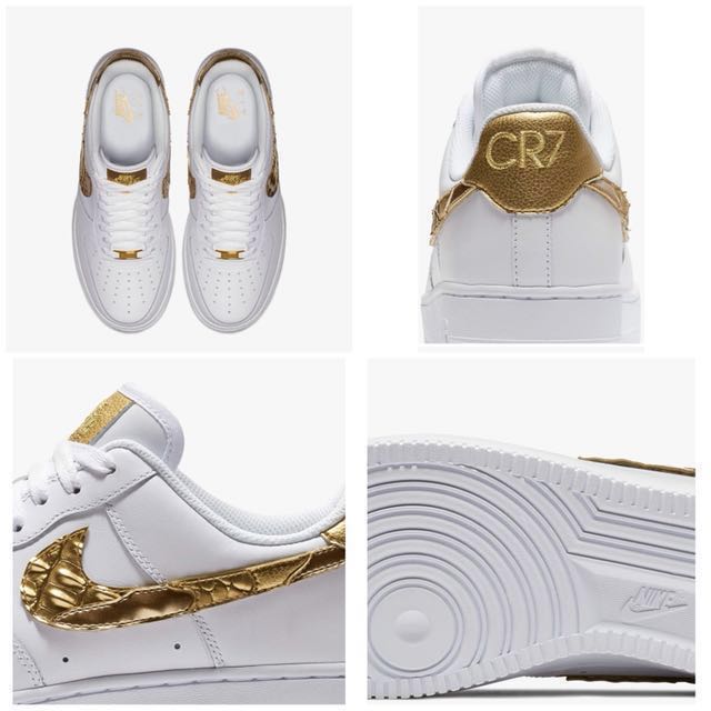 Air force 1 cr7 golden patchwork store