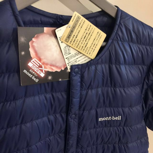 Montbell 羽絨外套鵝絨保暖半袖短袖outdoor 露營羽絨背心mont Bell 登山非北臉 他的時尚 外套在旋轉拍賣