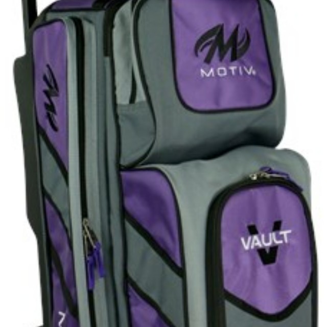 Motiv Vault 3 Ball Roller Purple Bowling Bags FREE SHIPPING