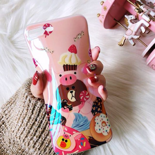 Po 171 Line Brown Bear Cupcake Jungle Pang Iphone Oppo Phone Case Bulletin Board Preorders On Carousell