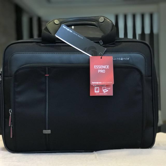 Samsonite Essence Pro Laptop Black Briefcase M -Brand New