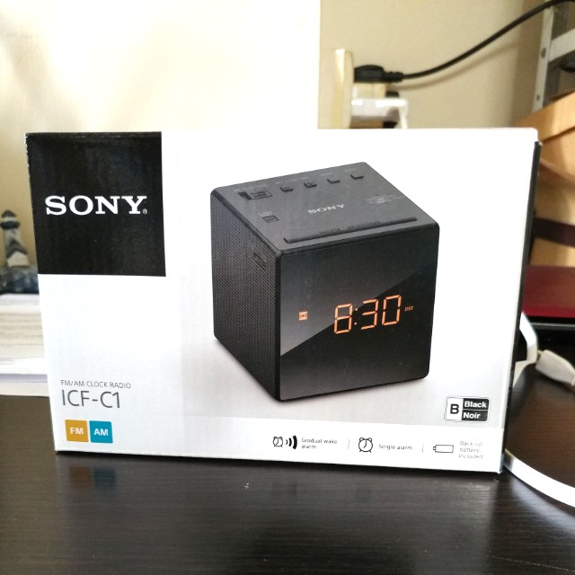 Sony AM/FM Clock Radio ICFC1, Audio, Portable Music Players on Carousell