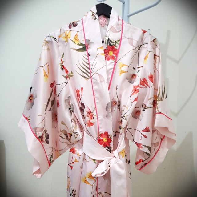 Ted Baker Pink Satin Dressing Gown 