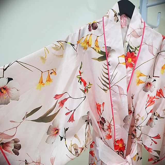Ted Baker Pink Satin Dressing Gown 