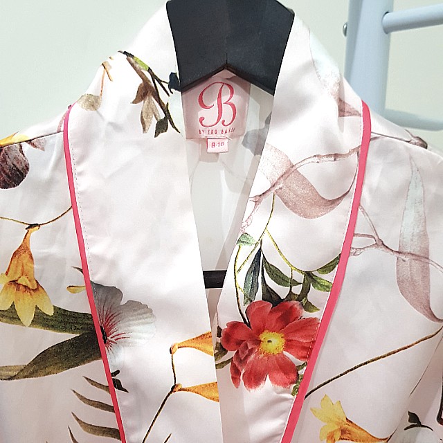 Ted Baker Pink Satin Dressing Gown 