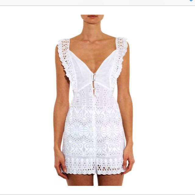zimmermann white playsuit