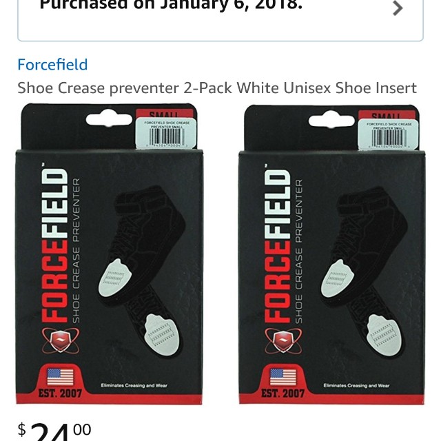 forcefield shoe crease