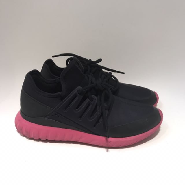 adidas tubular radial black and pink