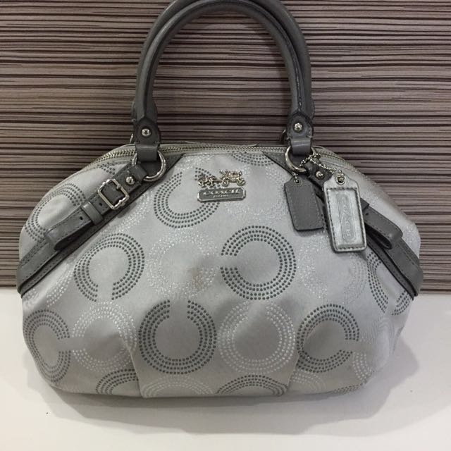 Silver coach purses deals