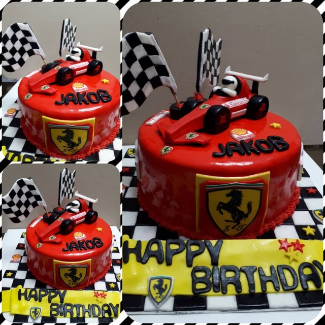 Ferrari Theme Cake by bakisto - the cake company