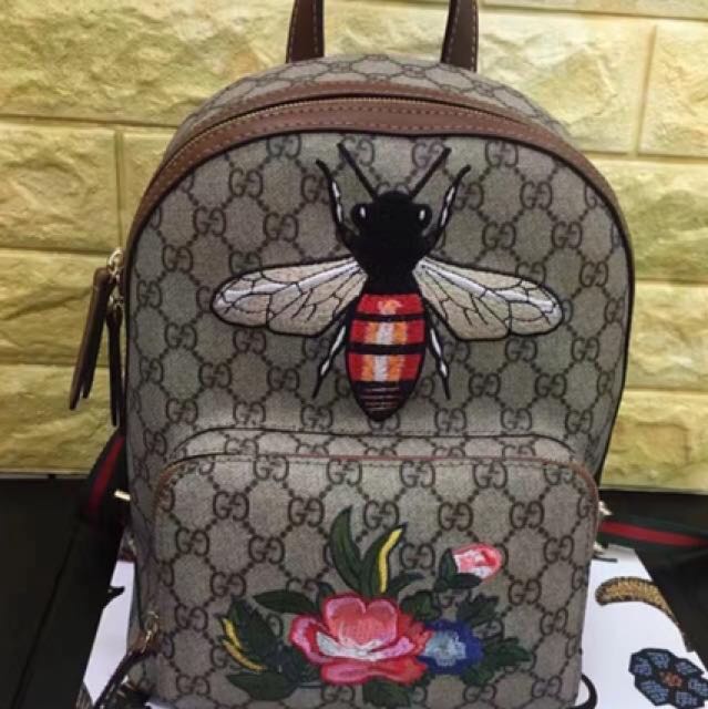 gucci backpack bee and flower