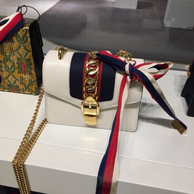 sylvie leather mini chain bag