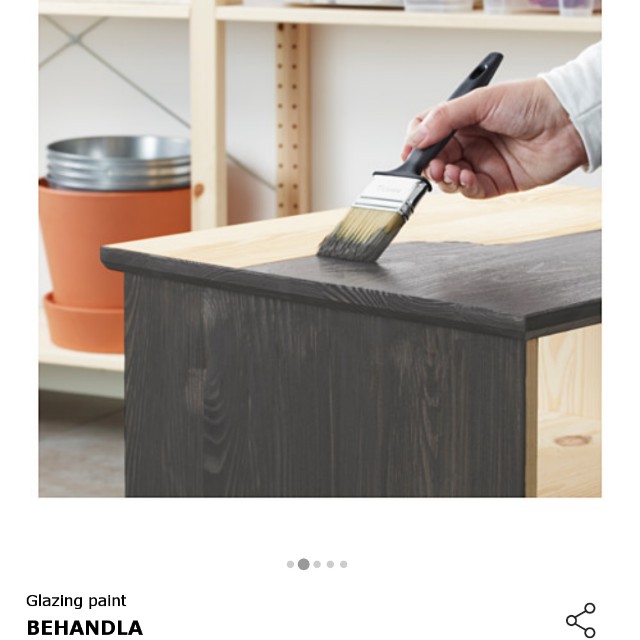 IKEA Behandla Glazing Paint (Black), Furniture & Home Living, Bathroom