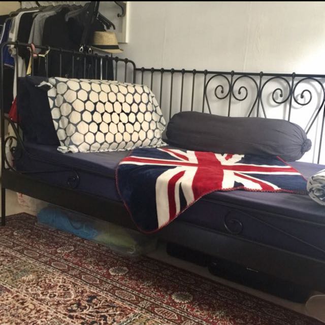 IKEA Wrought Iron Day Bed Frame, Furniture & Home Living, Furniture
