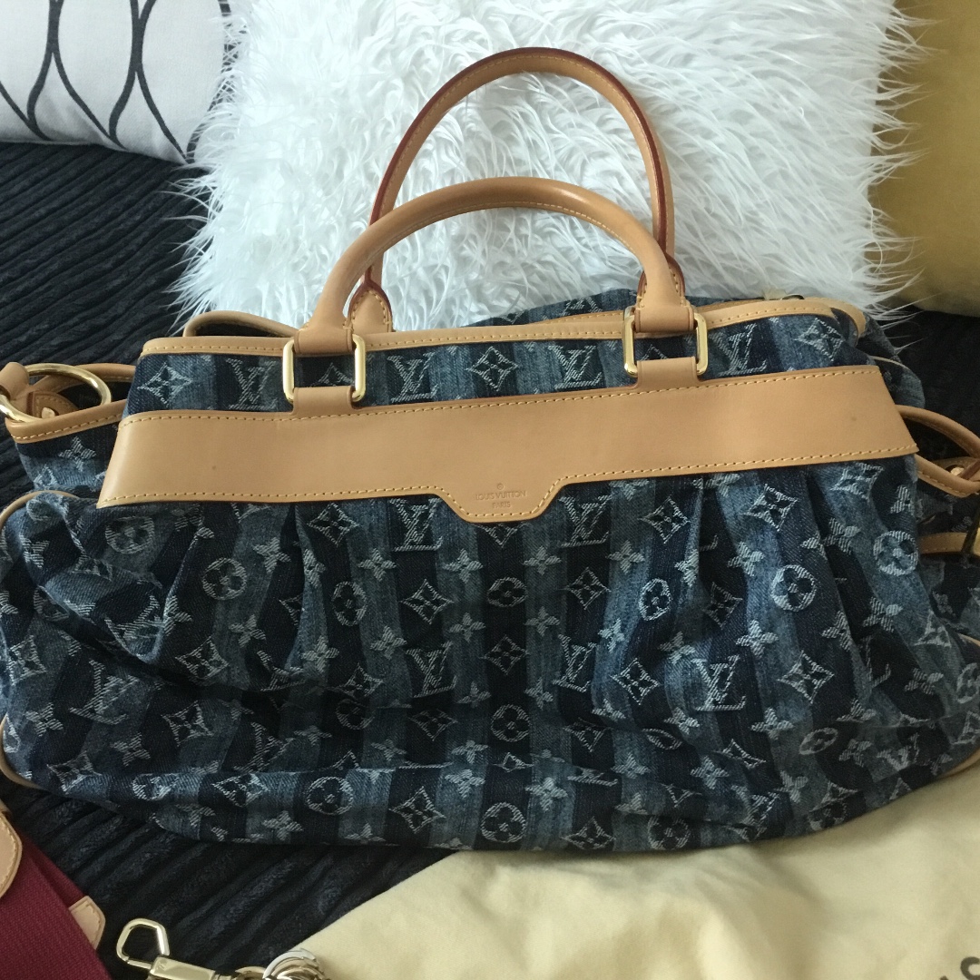 ❤️LV Limited Cruise Cabas Raye Denim Bag, Women's Fashion, Bags
