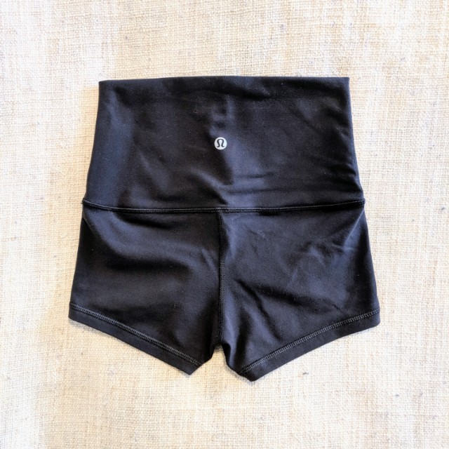 lululemon high rise shorts
