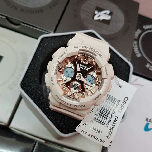 g shock mini rose gold