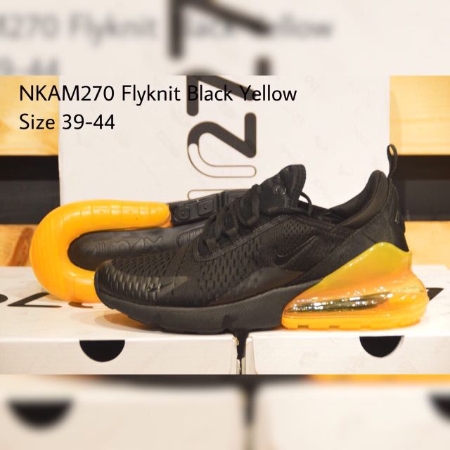 nike airmax 270 black gold
