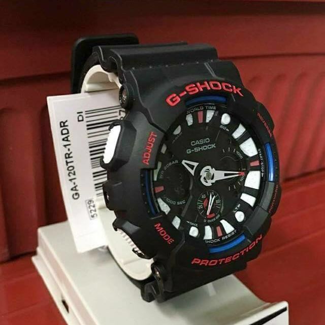 FULLY RESERVED GSHOCK UNISEX DIVER SPORTS WATCH 100 ORIGINAL AUTHENTIC CASIO G SHOCK GA 120TR 1ADR GA 120TR 1A GA 120 1A