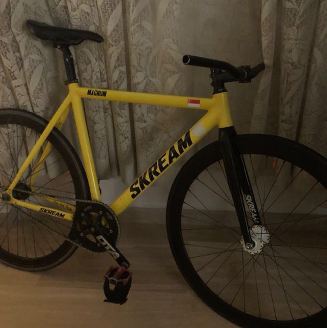SKREAM MAGNUM MATTE YELLOW FRAMESET (URGENT), Sports Equipment