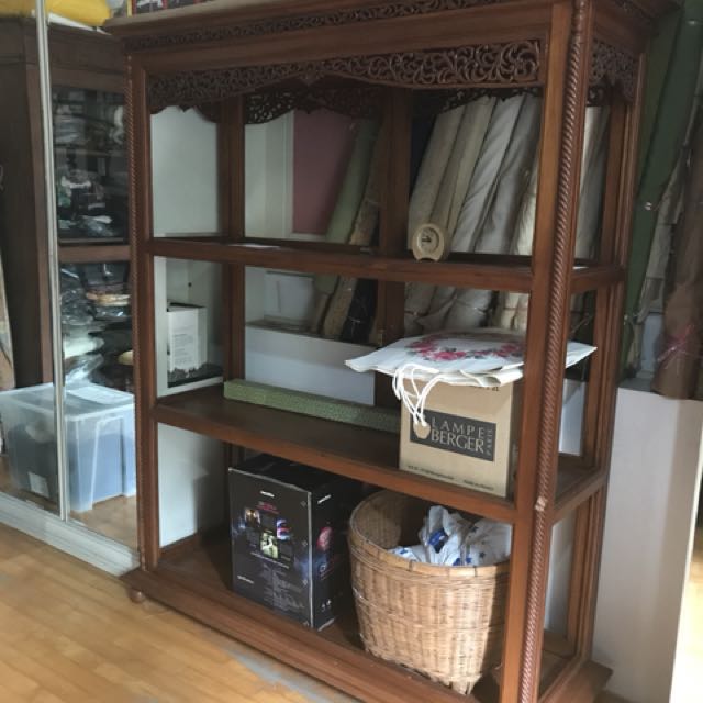 Bampe Furniture Design Thai Teak Gl Cabinet W O Furniture Shelves Drawers On
