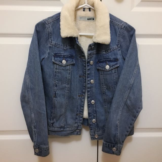 Topshop moto hot sale denim jacket