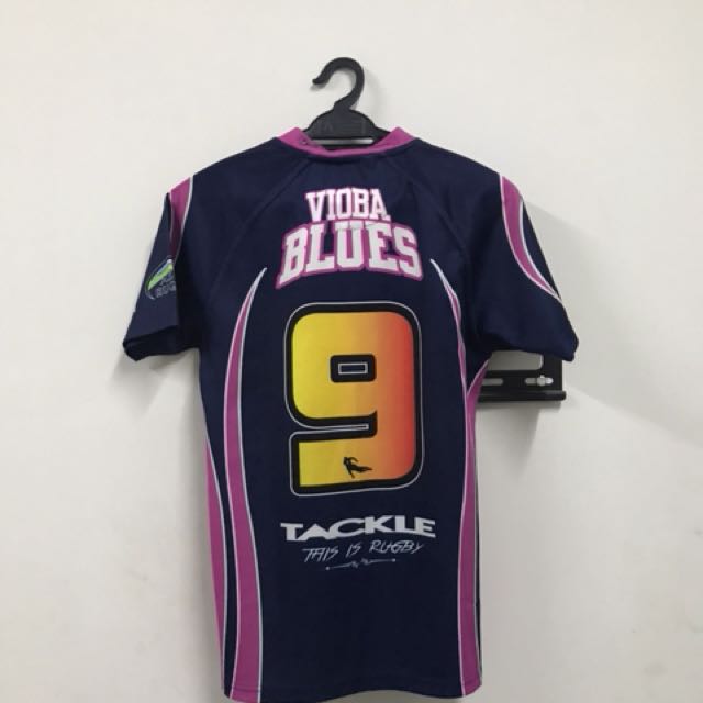 pink blues jersey