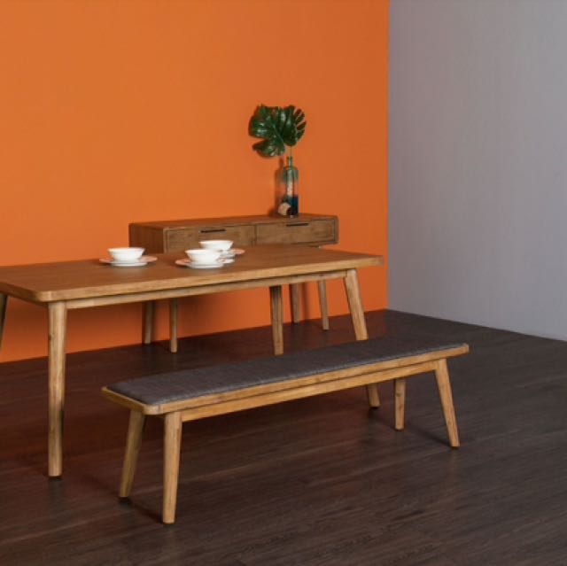 Seb Extendable Dining Table With Bench And 2 Chairs