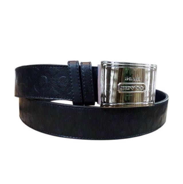 coach mens leather belt