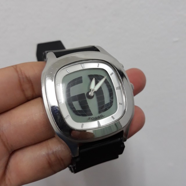 Fossil anadigi with aftermarket strap 