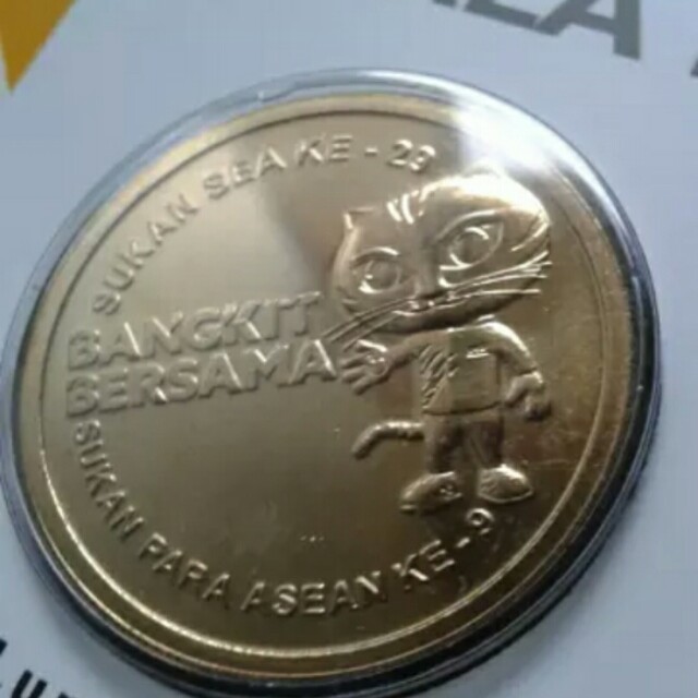 Gold Nordic Coin 1 Ringgit Malaysia Antik Pajangan Di Carousell