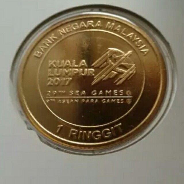 Gold Nordic Coin 1 Ringgit Malaysia Antik Pajangan Di Carousell