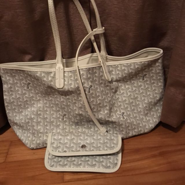 goyard tote white
