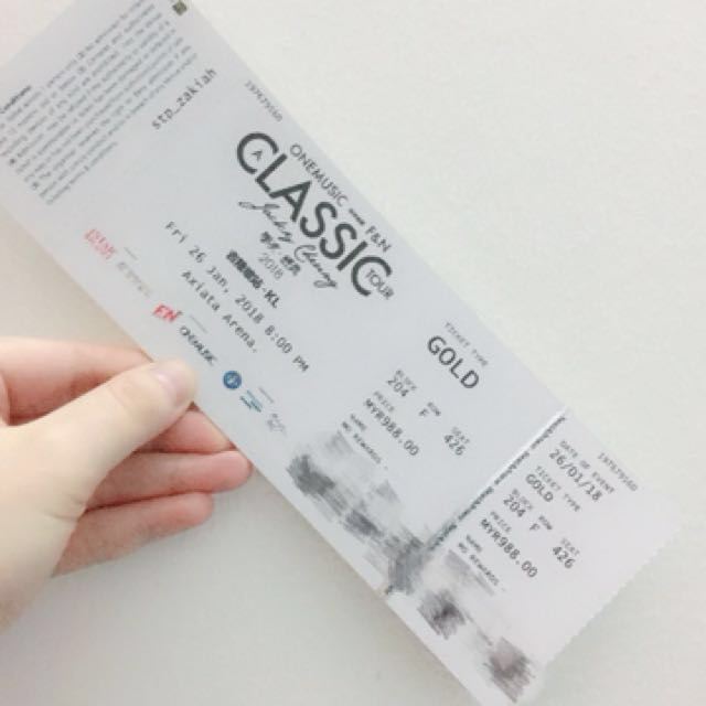 Jacky Cheung Malaysia Concert 2018, Tickets & Vouchers, Event Tickets