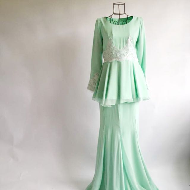 Mint green deals peplum dress