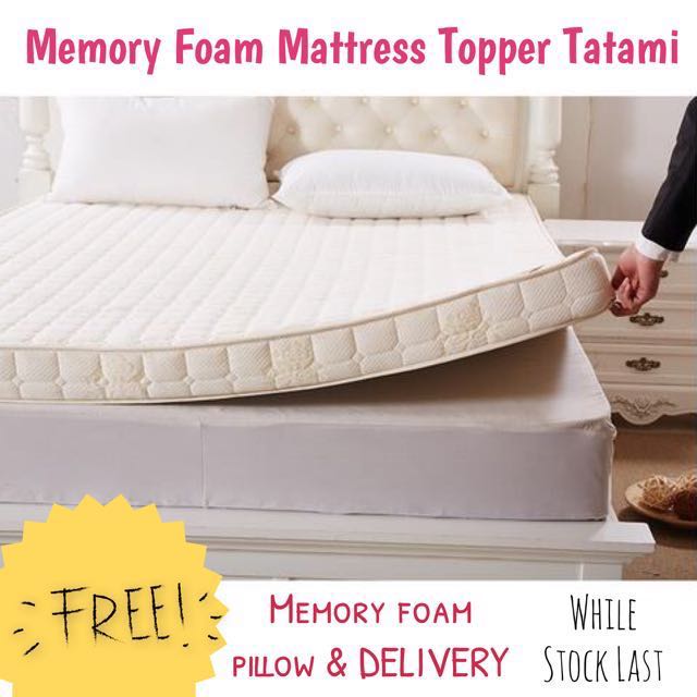 Mixed Memory Foam Mattress Topper Tatami 10cm Thick With Memory