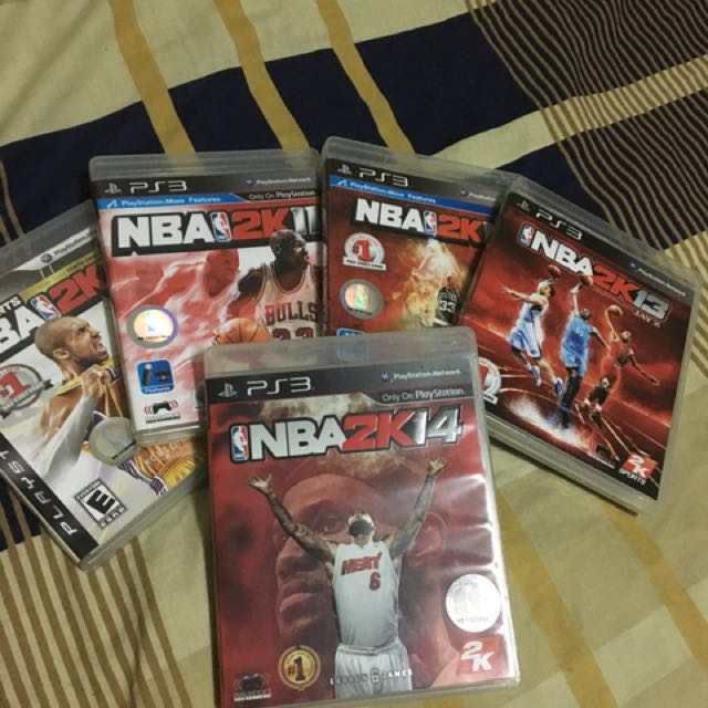 NBA GAMES BUNDLE (PS3) (Category: PlayStation) located in Pasig City. Submitted by thejcstore (Listing ID 151043888, Image 1). Description: NBA 2k10 - 2k11 - 2k12 - 2k13 - 2k14 ( SOLD AS BUNDLE) per piece - 600 each ALL ITEMS IN MINT CONDITION ALL ITEMS ARE 100% AUTHENTIC AND BOUGHT AT DATA BLITZ ALL CD’s ARE ALMOST SCRATCHLESS AND WORKING Slightly nego.