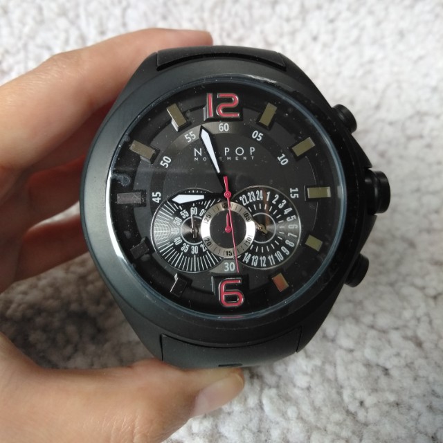 Nu Pop Oversized Mens Watch Men S Fashion Watches Accessories Watches On Carousell