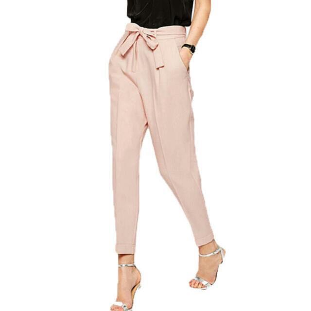high waist ribbon pants