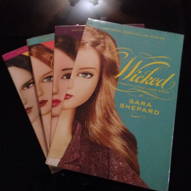 Pretty Little Liars Books 5-8 (Category: Storybooks) located in Manila. Submitted by mermaid_lagoon (Listing ID 99768814, Image 1). Description: Feel free to chat/message me for more inquiries 😊 ✏️Sara Shepard 📖Paperback 📖All original covers 💵Originally bought it for P315.00 each 🅰 Wicked - 250 🅰 Killer - ‼️S O L D‼️ 🅰 Flawless - 250 🅰 Wanted - 250 ✔️In very good condition ✔️No Rips ✔️No Tears ✔️No Writings ✔️Complete Pages ✔️With plastic
