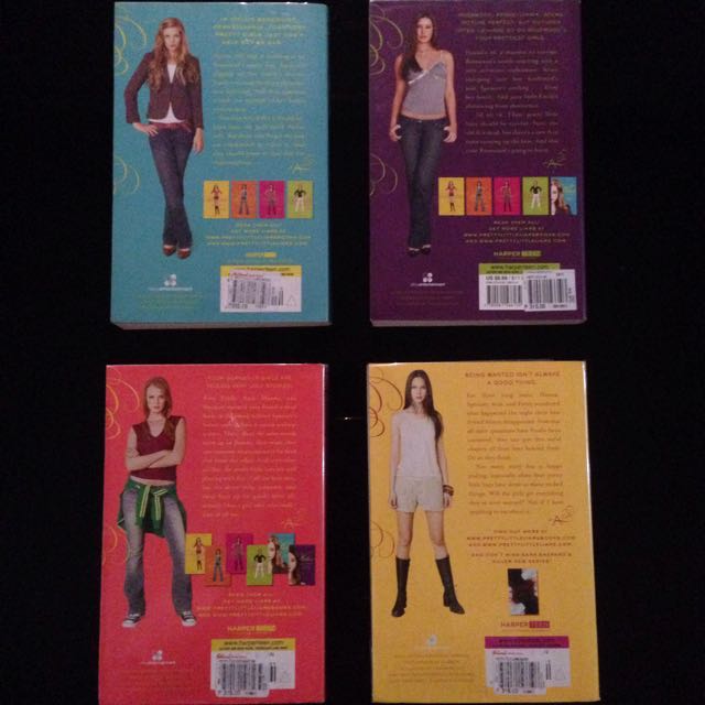 Pretty Little Liars Books 5-8 (Category: Storybooks) located in Manila. Submitted by mermaid_lagoon (Listing ID 99768814, Image 3). Description: Feel free to chat/message me for more inquiries 😊 ✏️Sara Shepard 📖Paperback 📖All original covers 💵Originally bought it for P315.00 each 🅰 Wicked - 250 🅰 Killer - ‼️S O L D‼️ 🅰 Flawless - 250 🅰 Wanted - 250 ✔️In very good condition ✔️No Rips ✔️No Tears ✔️No Writings ✔️Complete Pages ✔️With plastic