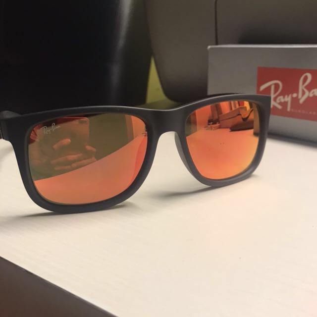 Ray ban justin red mirror deals