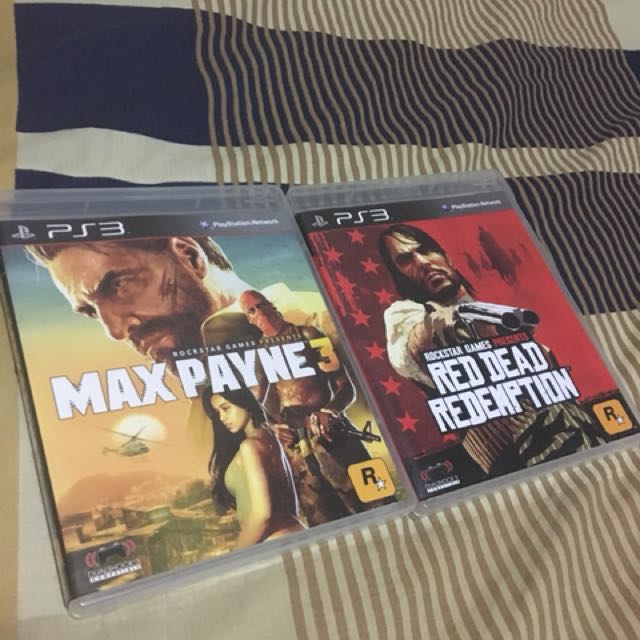 Rockstar Games PS3 (Category: PlayStation) located in Pasig City. Submitted by thejcstore (Listing ID 151055484, Image 1). Description: - RED DEAD REDEMPTION - MAX PAYNE 3 ALL ITEMS ARE IN MINT CONDITION ALL ITEMS ARE 100% AUTHENTIC AND BOUGHT AT DATA BLITZ ALL ITEMS ARE WELL TAKEN CARE OF AND 100% WORKING slight nego.
