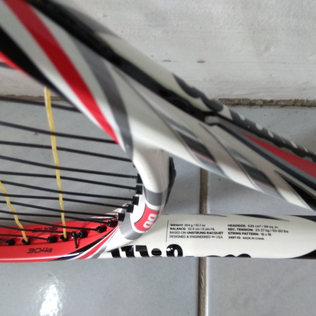Wilson Steam Racket Tennis racquet. Wilson Steam, Sports Equipment, Sports & Games, Racket ...