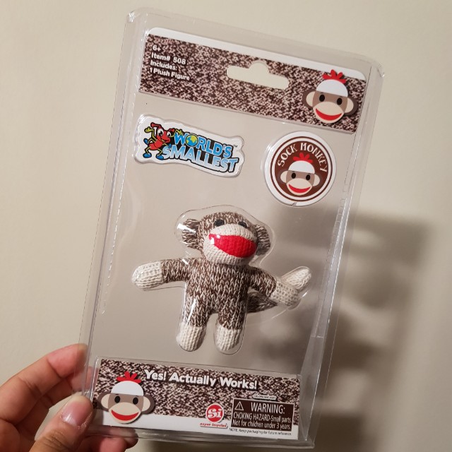 World's smallest top sock monkey