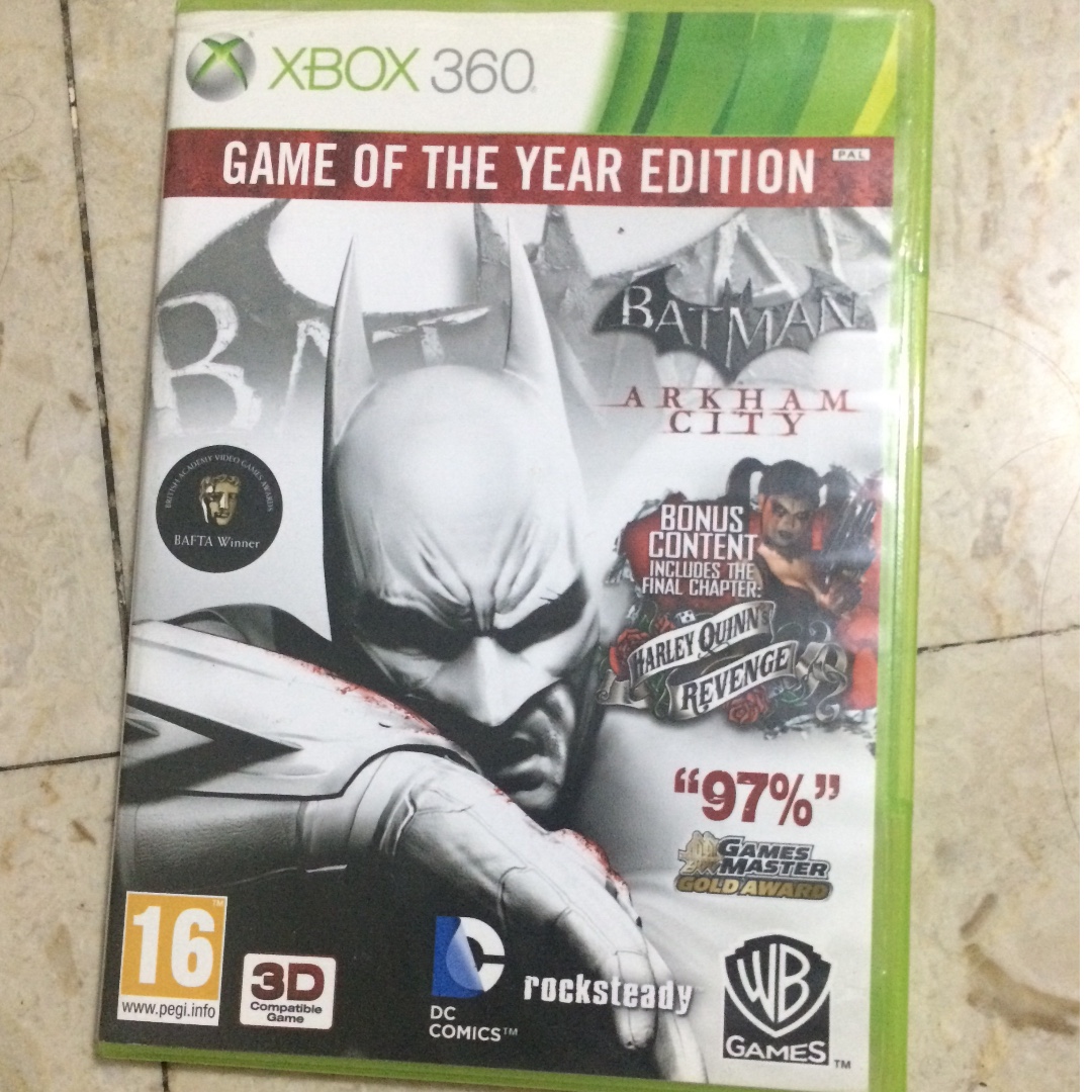 Xbox 360 Batman Arkham City Goty Edition Video Gaming Video Games Xbox On Carousell