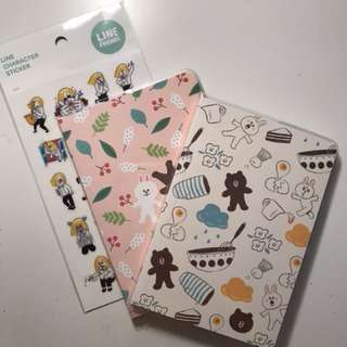 Line Friends Stationary - PRICE DROP